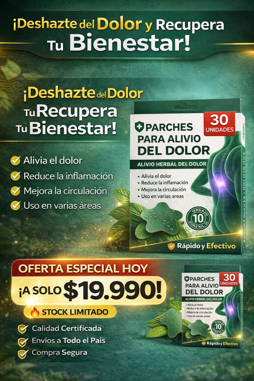 Parches Espalda Y Cuello Pack 30 Uni